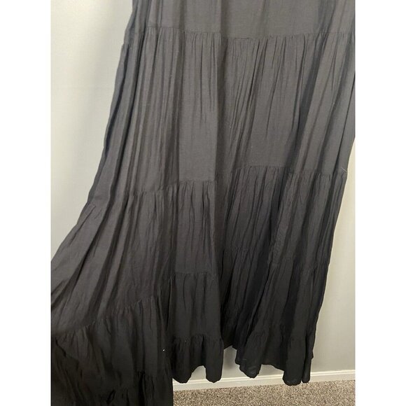 Anthropologie Samant Chauhan Floral Embroidered Tiered Maxi‎ Dress Women's 0 (S) - Picture 8 of 15